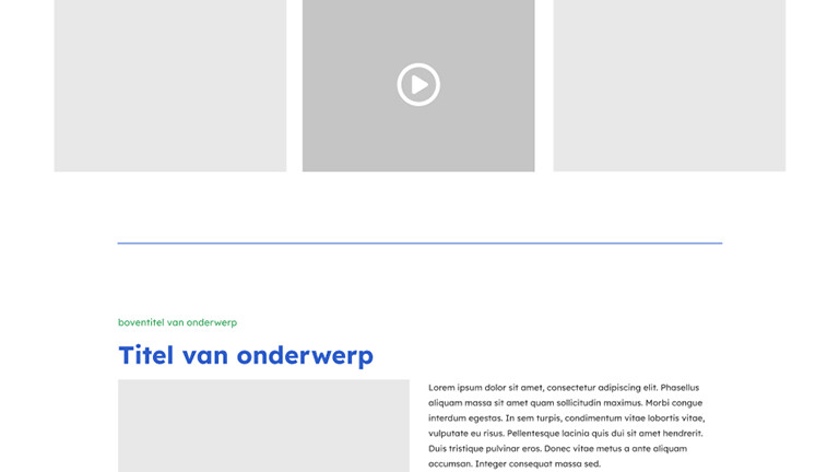 Een dunne horizontale lijn tussen twee stukken tekst.